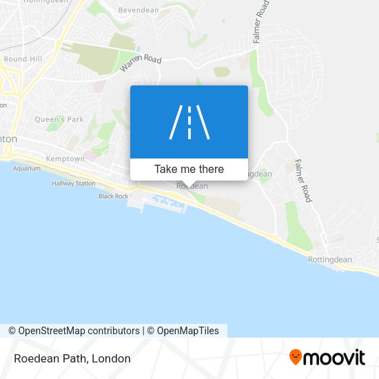 Roedean Path map