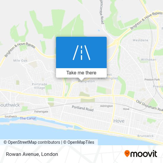 Rowan Avenue map