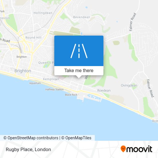 Rugby Place map