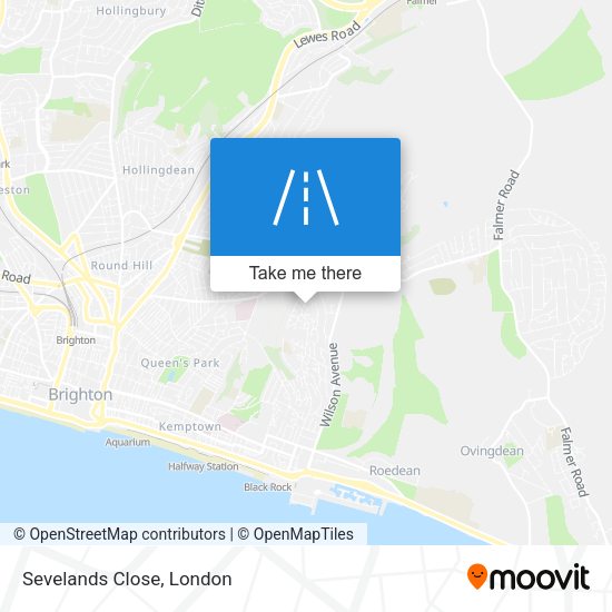 Sevelands Close map