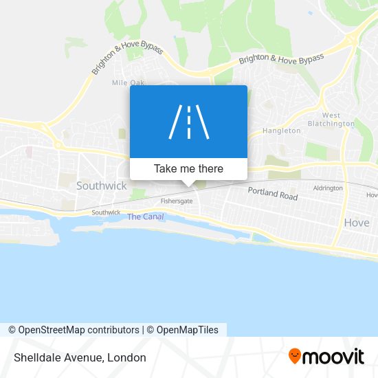 Shelldale Avenue map
