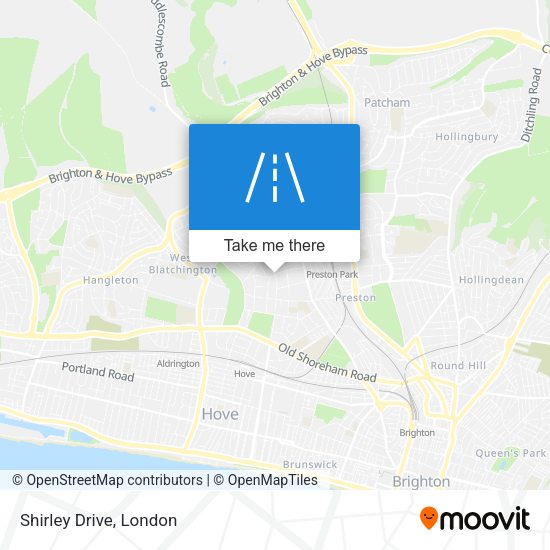 Shirley Drive map