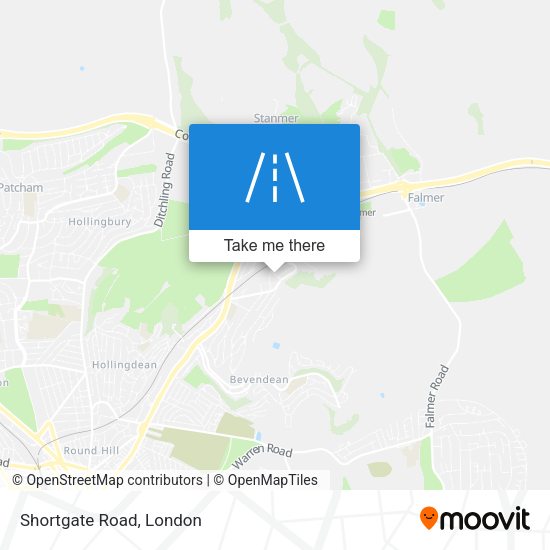 Shortgate Road map