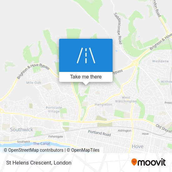 St Helens Crescent map