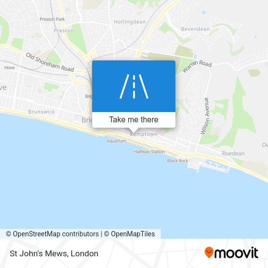 St John's Mews map