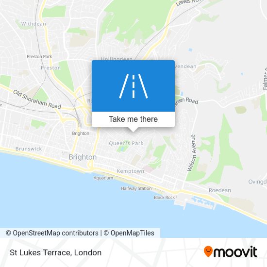 St Lukes Terrace map