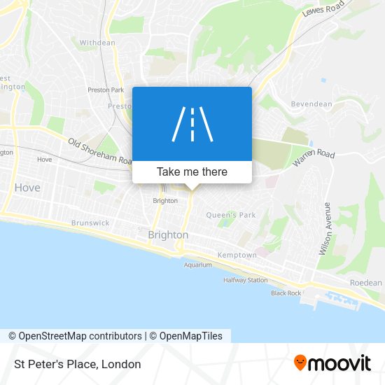 St Peter's Place map