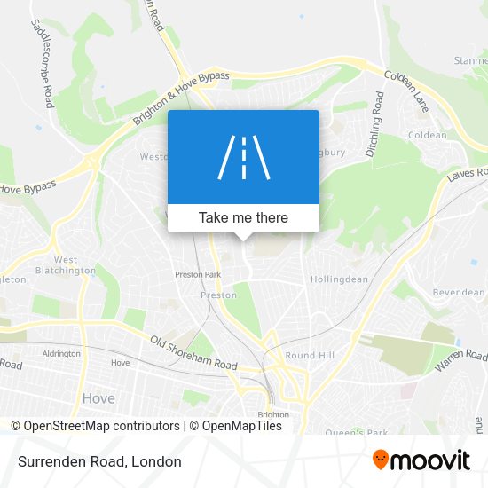 Surrenden Road map