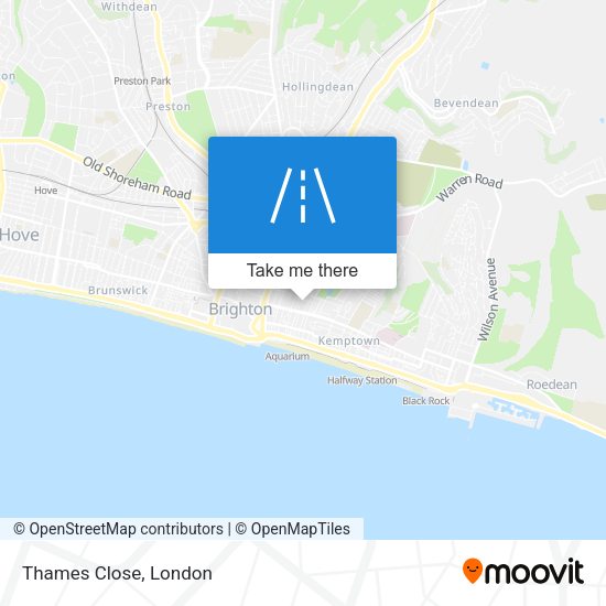 Thames Close map