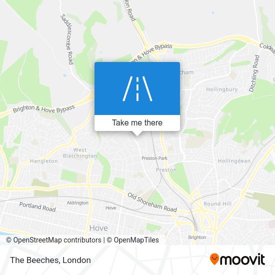 The Beeches map