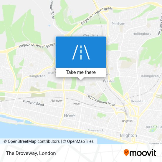 The Droveway map