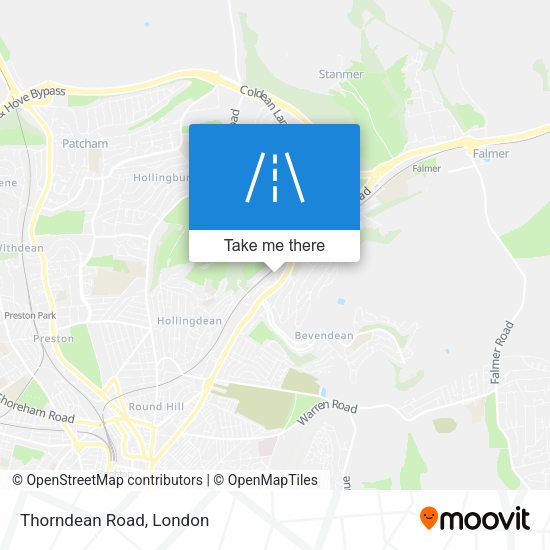 Thorndean Road map