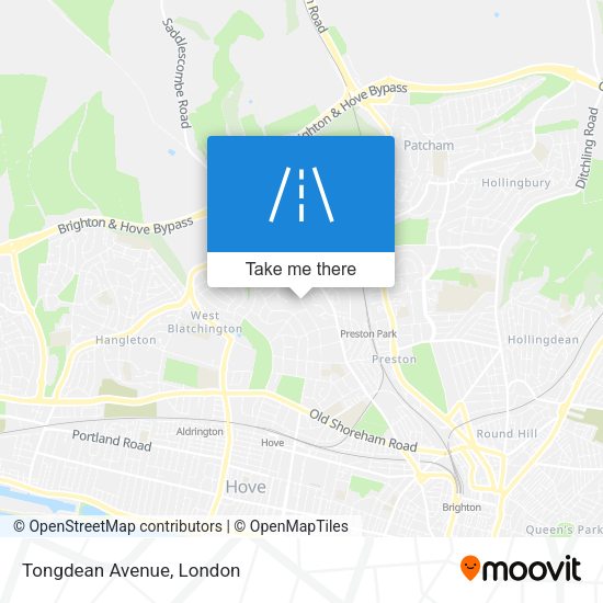 Tongdean Avenue map