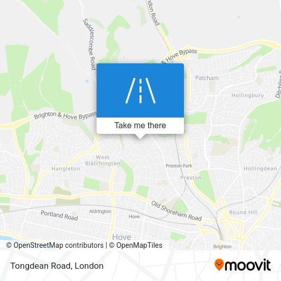 Tongdean Road map