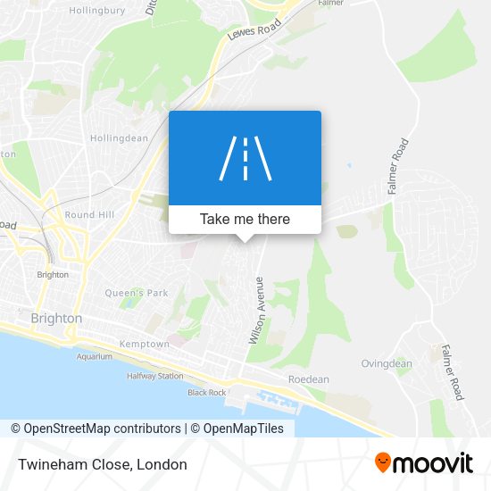 Twineham Close map