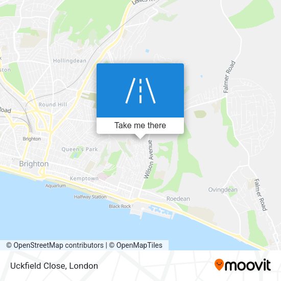 Uckfield Close map