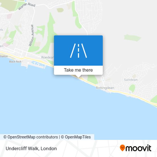 Undercliff Walk map