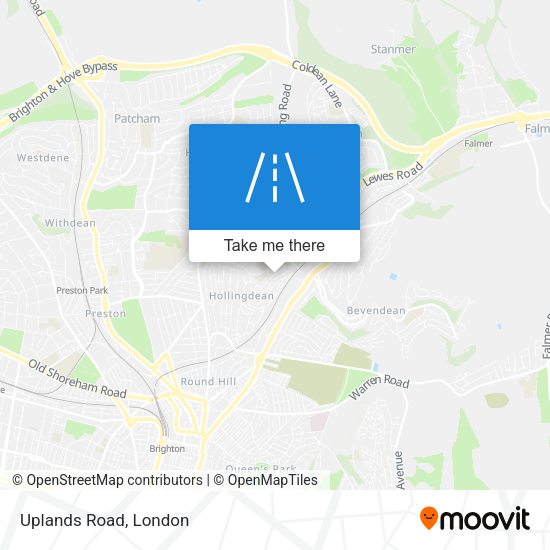 Uplands Road map