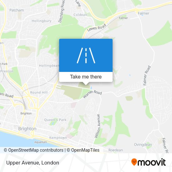 Upper Avenue map