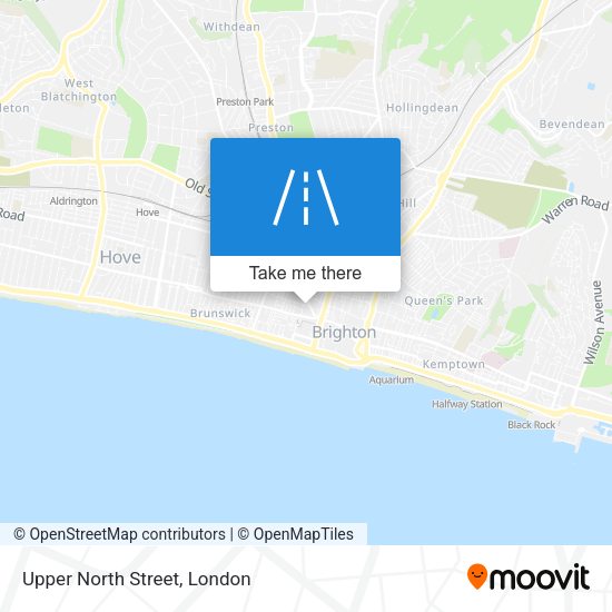 Upper North Street map