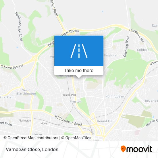 Varndean Close map