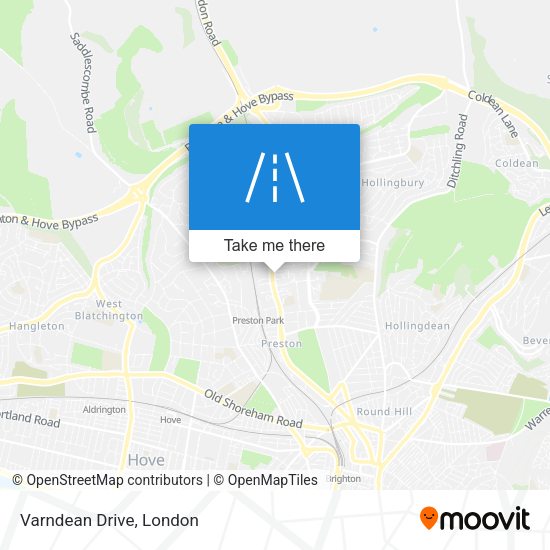 Varndean Drive map