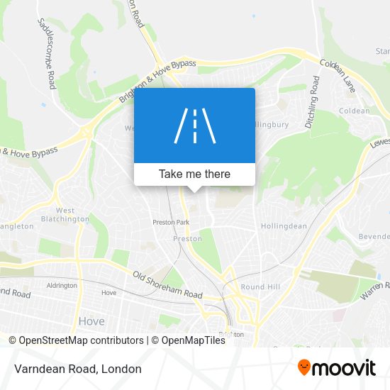 Varndean Road map