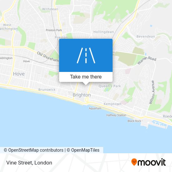 Vine Street map