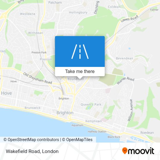 Wakefield Road map