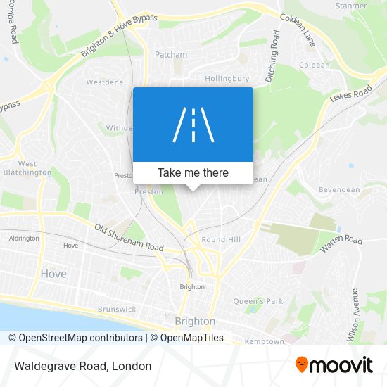 Waldegrave Road map