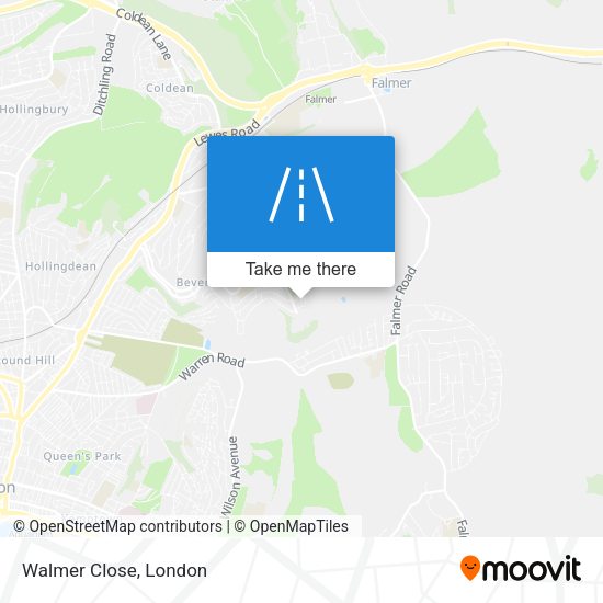 Walmer Close map