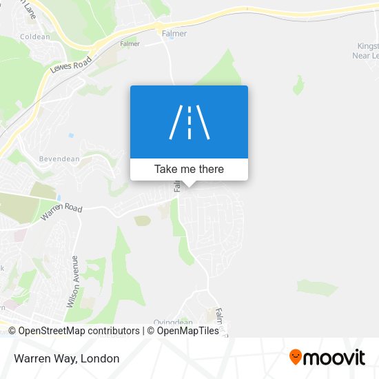 Warren Way map