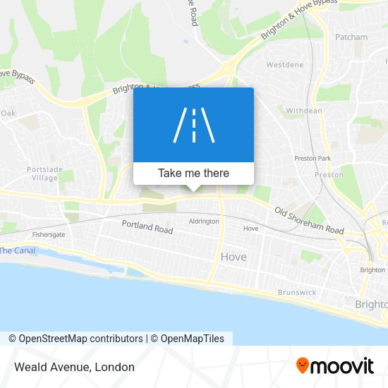 Weald Avenue map