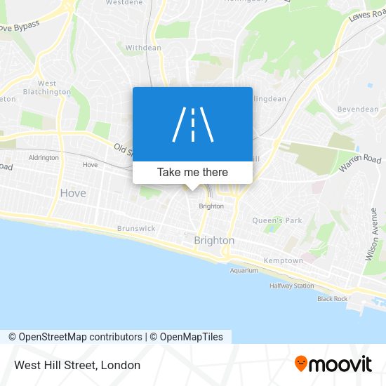 West Hill Street map