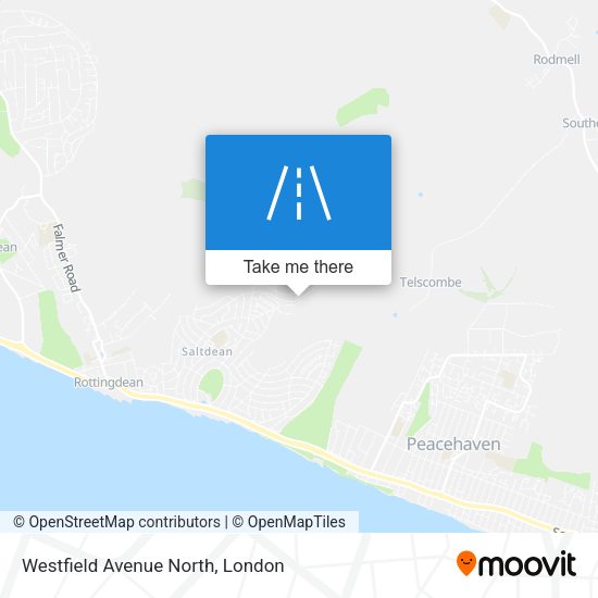 Westfield Avenue North map