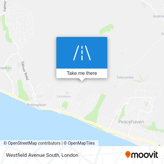 Westfield Avenue South map