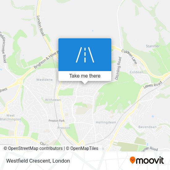 Westfield Crescent map
