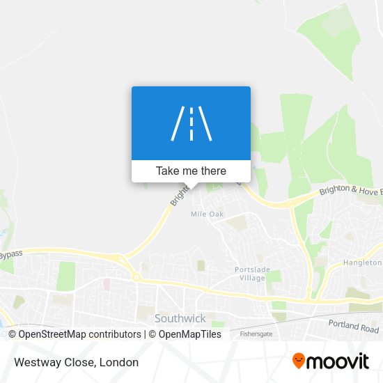 Westway Close map