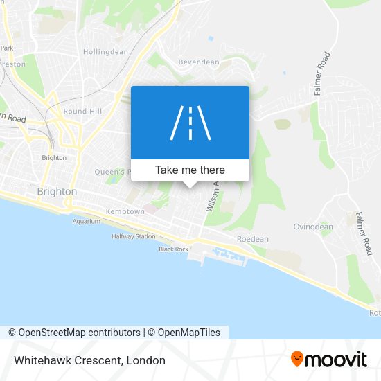 Whitehawk Crescent map