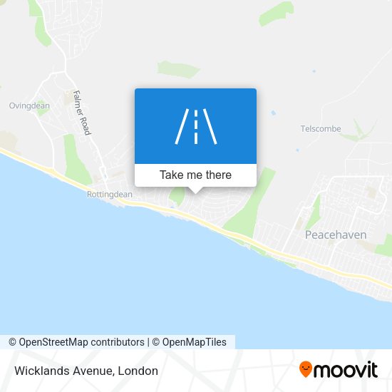 Wicklands Avenue map