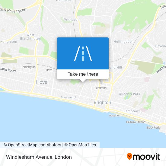Windlesham Avenue map