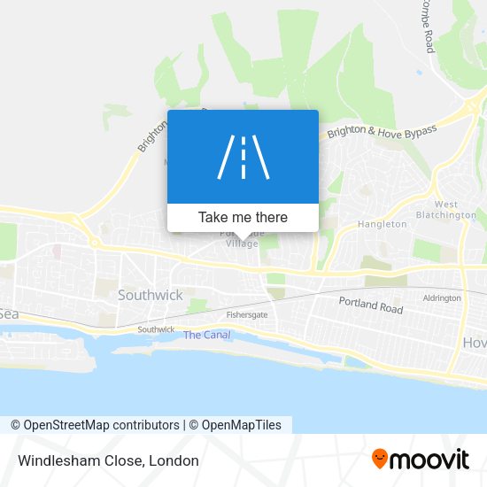 Windlesham Close map