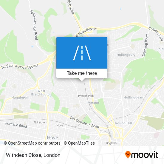 Withdean Close map