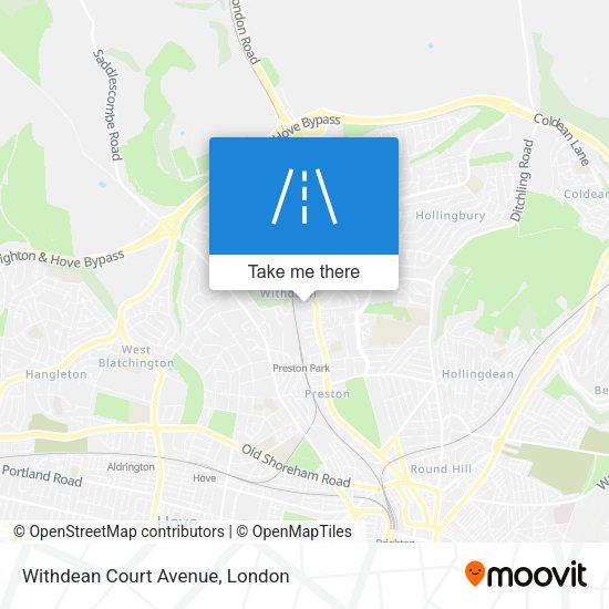 Withdean Court Avenue map