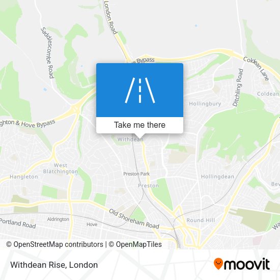 Withdean Rise map