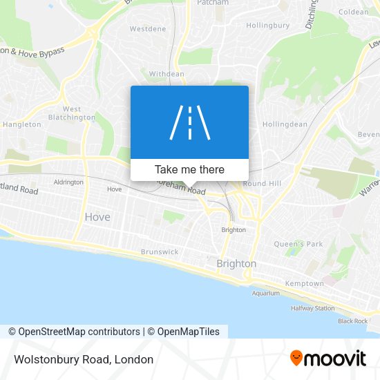 Wolstonbury Road map