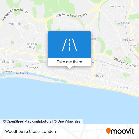 Woodhouse Close map