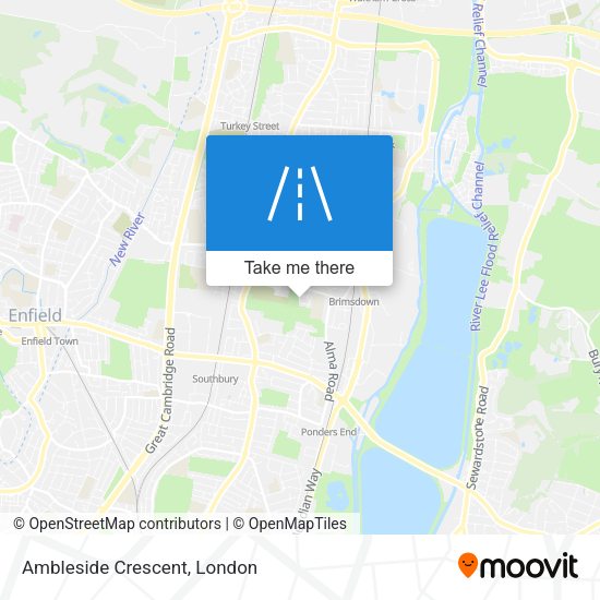 Ambleside Crescent map