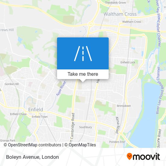 Boleyn Avenue map