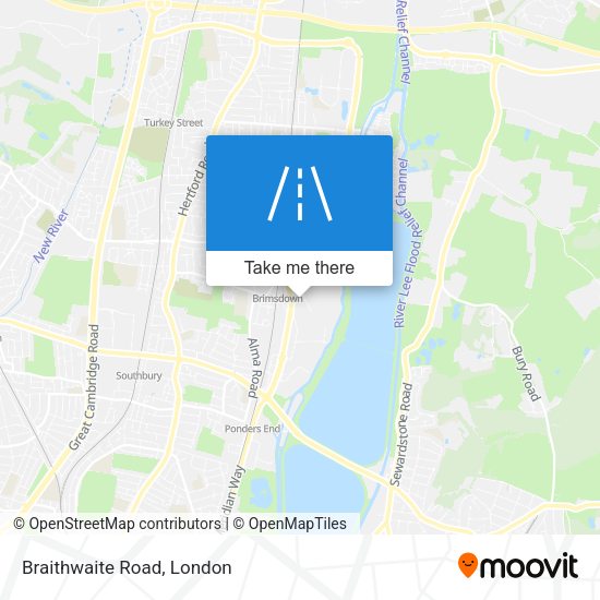 Braithwaite Road map